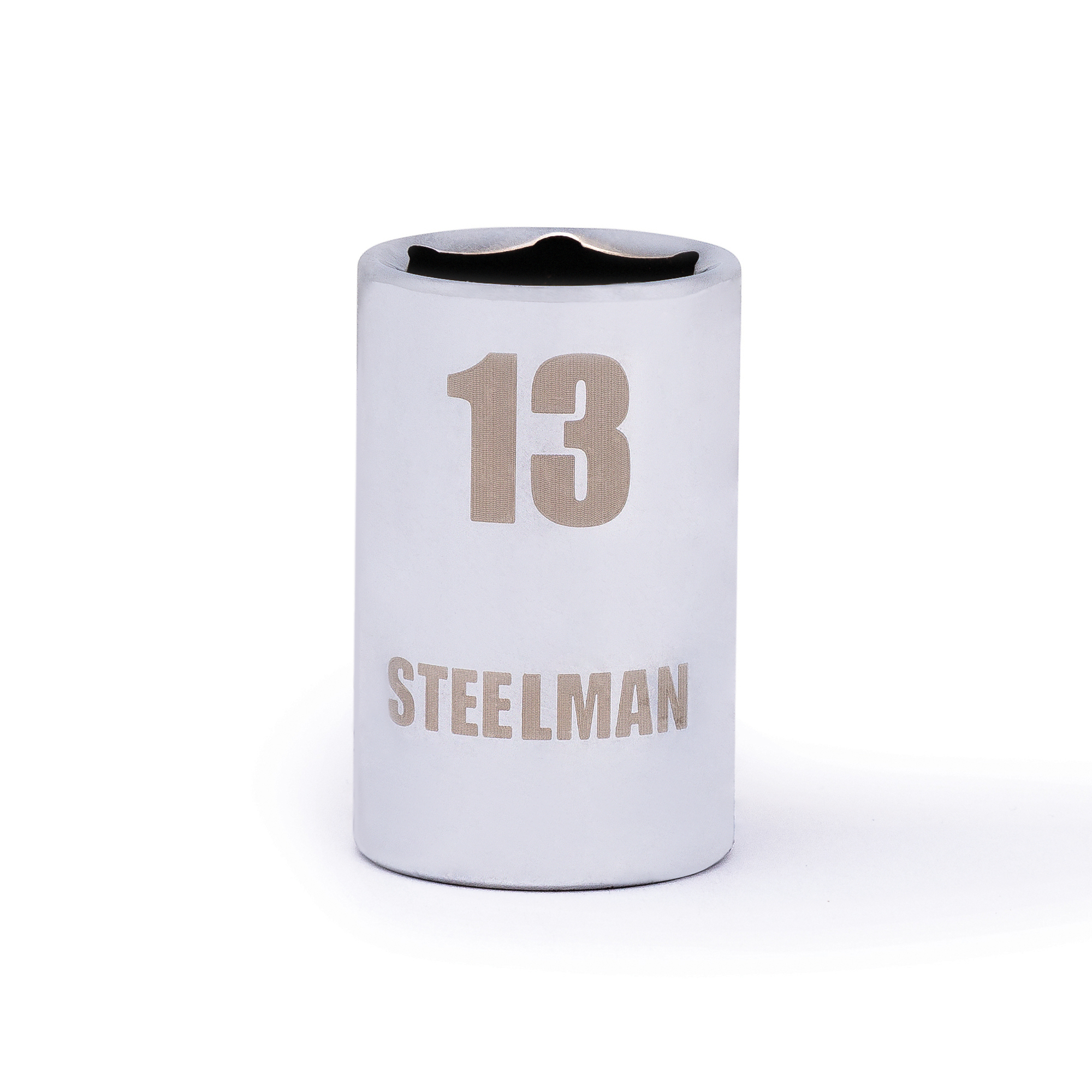 STEELMAN 3/8-Inch Drive x 13mm Shallow 6-Point Socket, Model# 78196